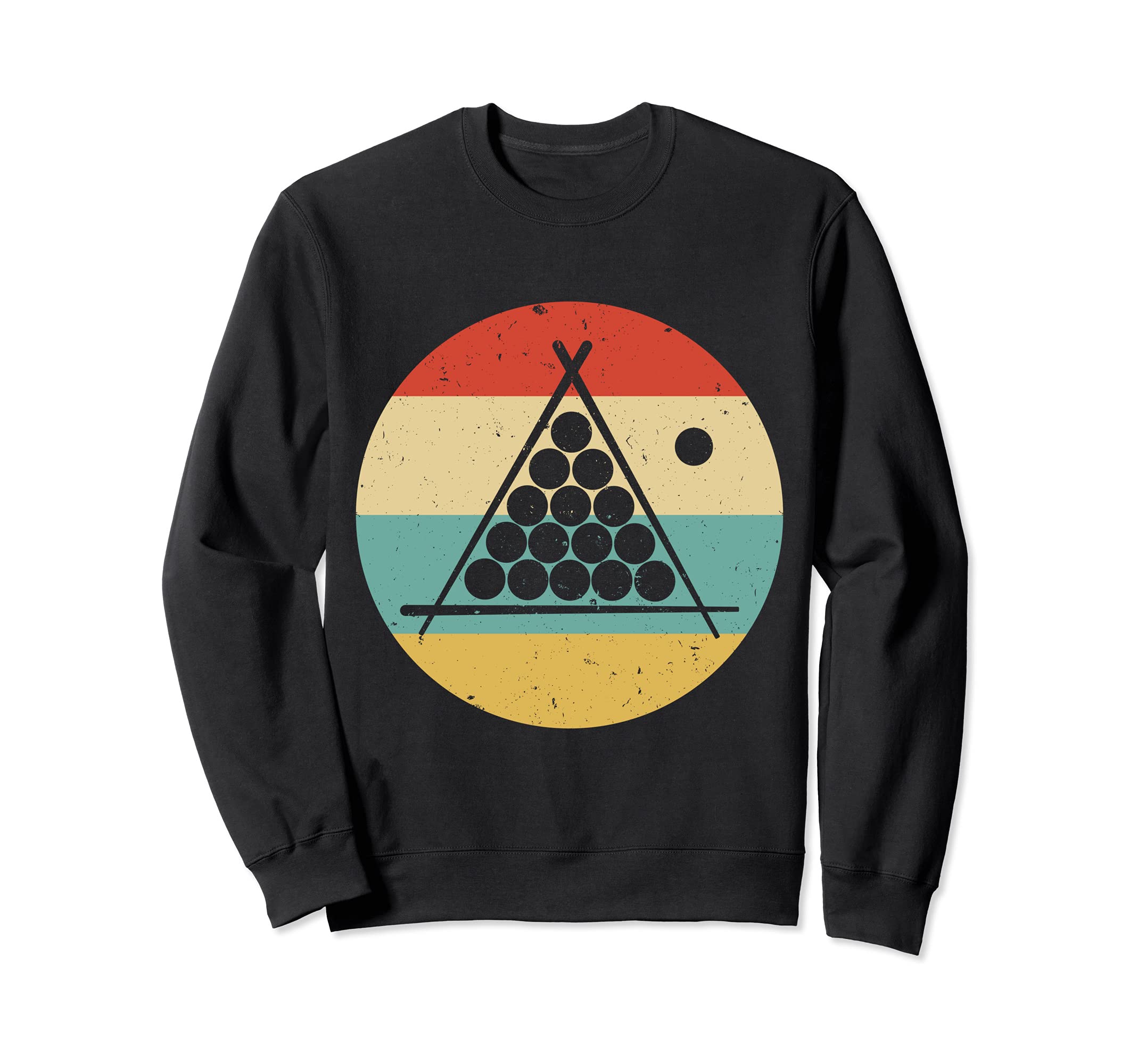 

Billiards 60s 70s Retro Vintage Cue Sports Pool Player Gift Sweatshirt