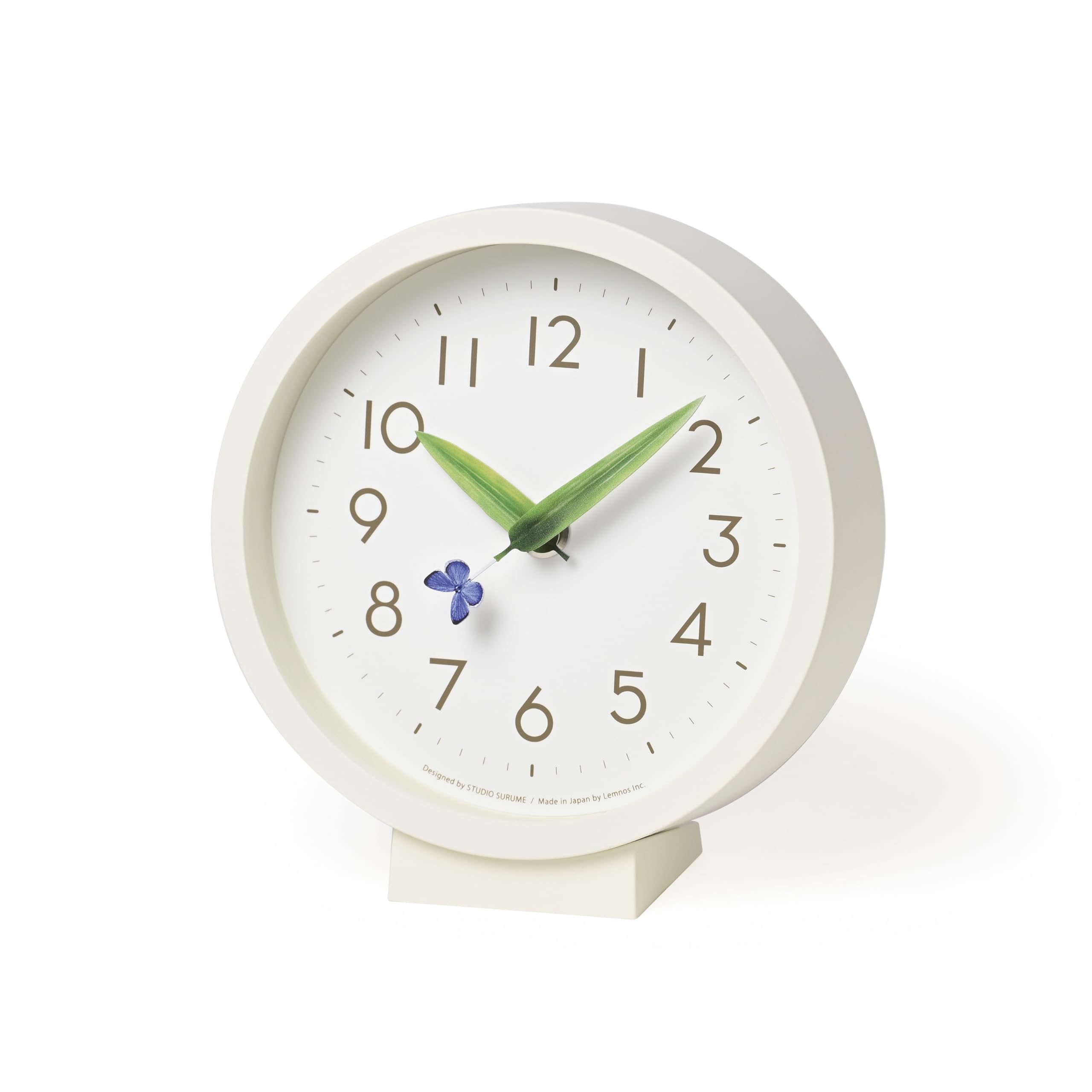 

Lemnos Analog Wall Clock, Perch Clock Mini, Blue Shijimi (SUR20-06) by RURI Lemnos