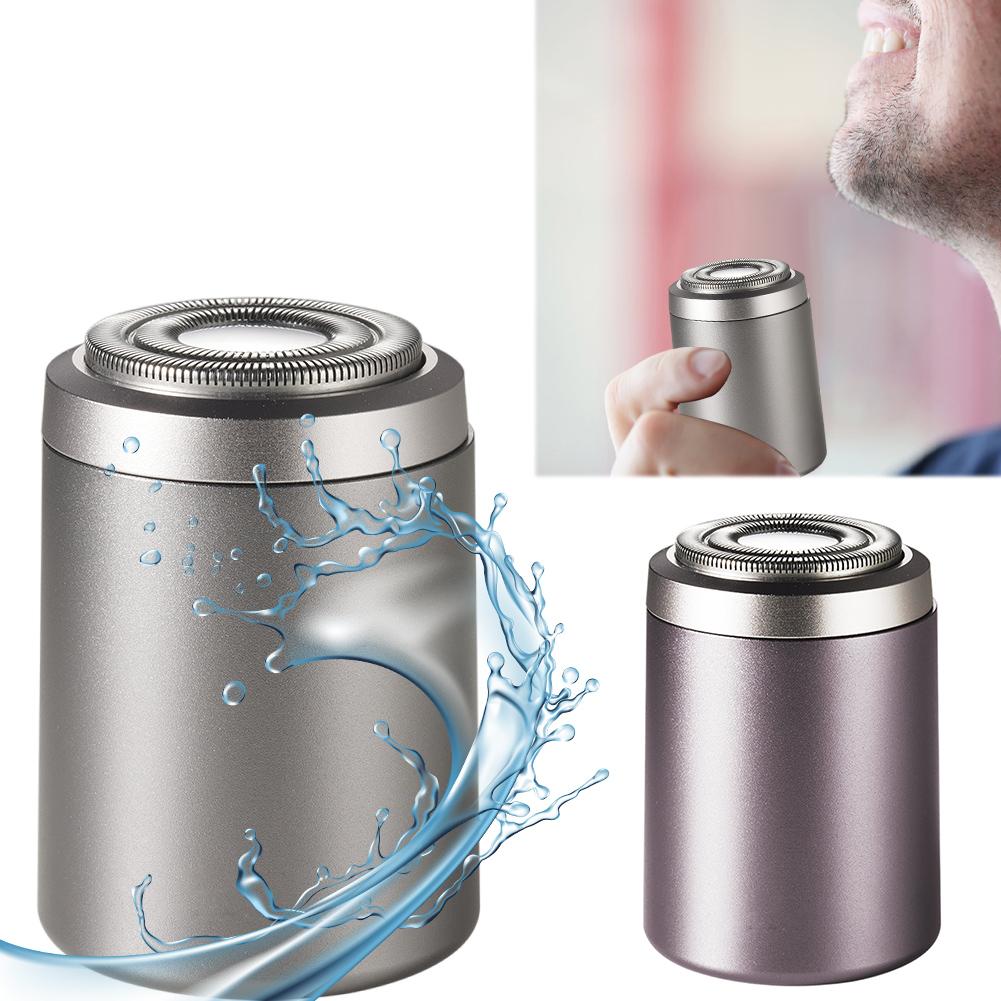 Rechargeable Waterproof Mini Electric Shaver Pocket Size Face Beard Men's Razor No Skin Damage for Shaving Beard Trimmer Tool