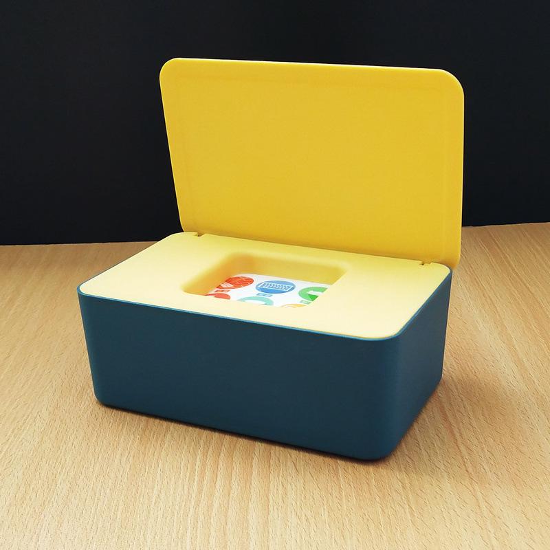 Household Desktop Baby Wet Wipes Storage Box with Sealed Cover