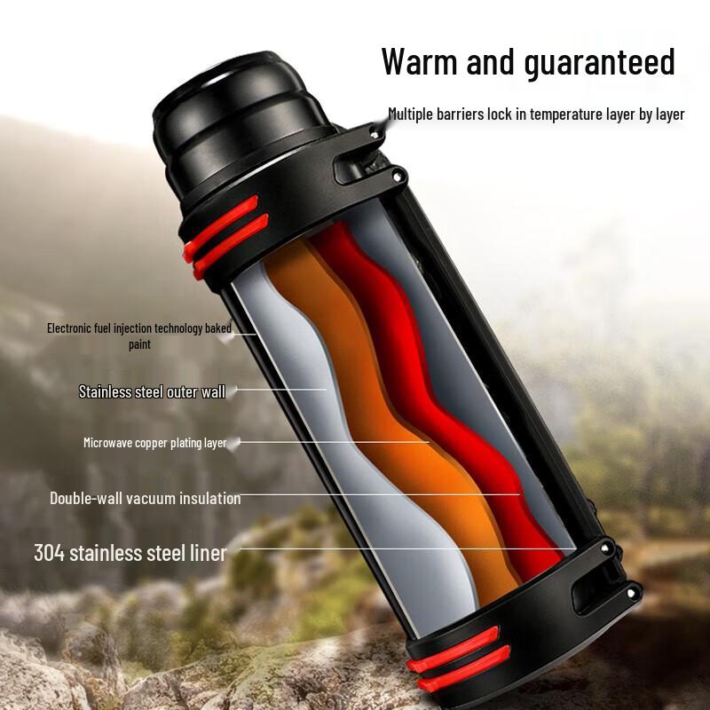 Fuguang Shixi 2L Insulated Stainless Steel Travel Sports Flask
