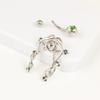Hot Selling 316 Stainless Steel Snake Belly Button Ring Jewelry