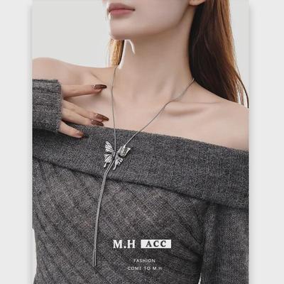 Elegante Collana Maglione di Alta Moda: Elegante Lunga Catena Estraibile per Autunno/Inverno