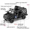 1:32 Conqueror Sabertooth Polizeiauto Legierung Miniatur Diecast Spielzeugmodell Rückzieher mit Sound Licht Türen zu öffnen Fahrzeuge Jungen Geschenke