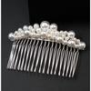Koreanische Version des einfachen Braut-Perlen-Zahnkamms, Einsteckkamm, Ponykamm, süßer und vielseitiger Erwachsenen-Legierungs-Kopfschmuck, Haarschmuck