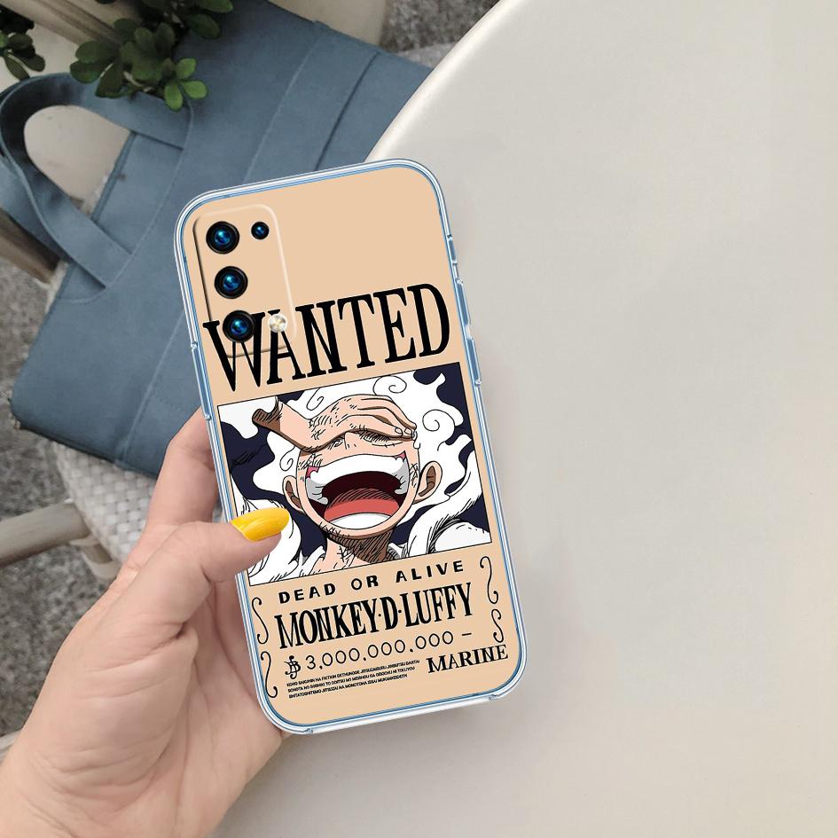 Luffy One Piece Soft Shell Transparent Phone Case for Samsung Galaxy A04 A04S A14 A23 A34 A54 M23 M33 M52 M53