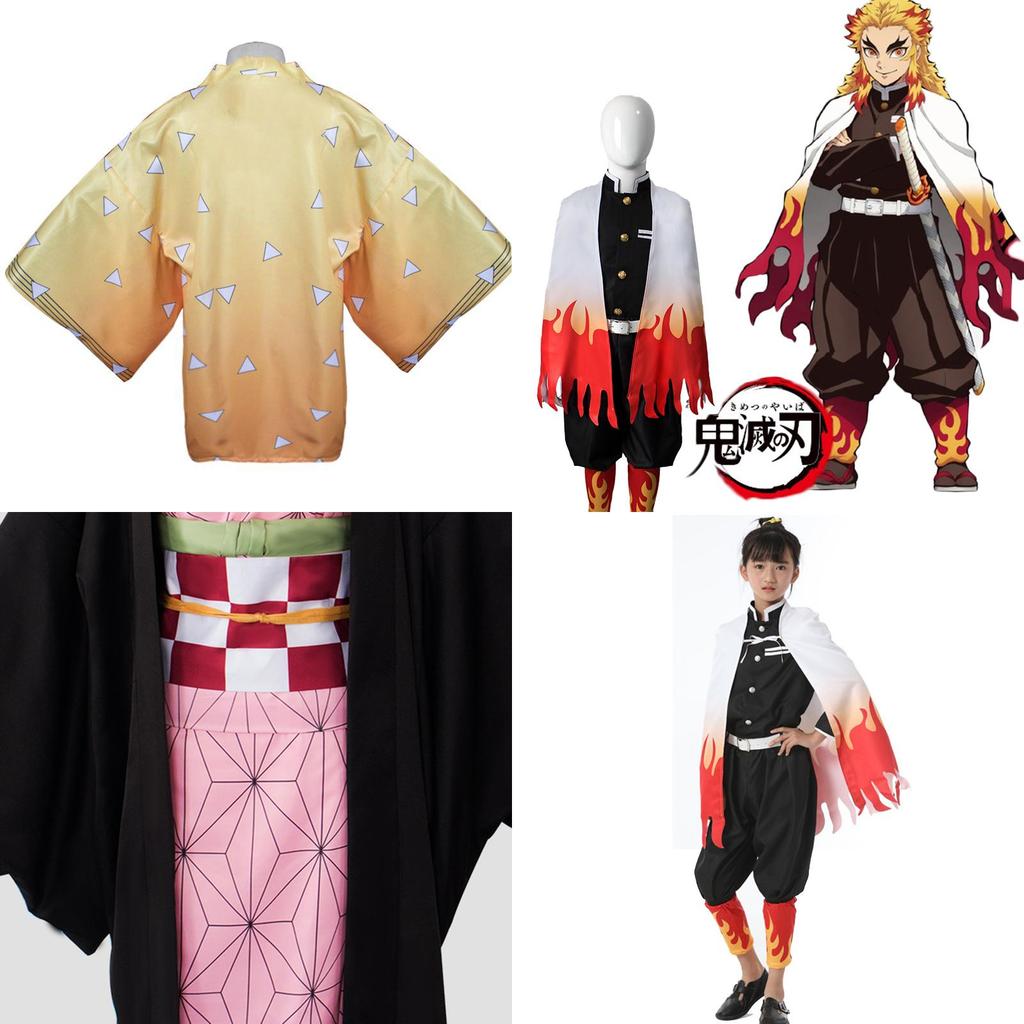 Demon Slayer Kamado Nezuko Cosplay Costume For Kids In Various Colors Exquisite Workmanship And Perfect Stitches