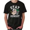 Stay Hungry Motivation Attitude Gym Popeye Womens or Mens Crewneck 100% Cotton T-shirt Mens Tees Top Tee