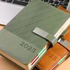 2025 Daily Planner Pu Cover Agenda Schedule Notebooks Ideal For School Office Journaling A5 Business 365-Day Calendar Planning