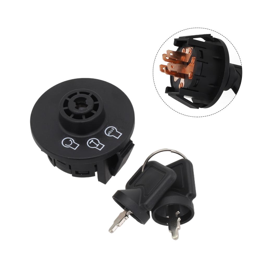 Reliable 3 Position For Ignition Switch 5 Terminals for ExMark Lawn Mowers Replaces OEM Part Numbers 1172221 & 1374100