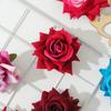 3/5Pcs Rose Artificial Flowers for Home Room Decor Wedding Decoration Fake Flower DIY Scrapbook Wreath Gift Flannel Rolled Rose