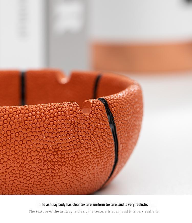 Banyan Anti-Fall Basketball Ashtray: Creative, Trendy, and Fly-Proof for Home or Office