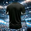 Argentinien Herren Freizeit T-Shirt mit Aufdruck am Hals, kurzärmlig, leicht, atmungsaktiv, Sommer Top