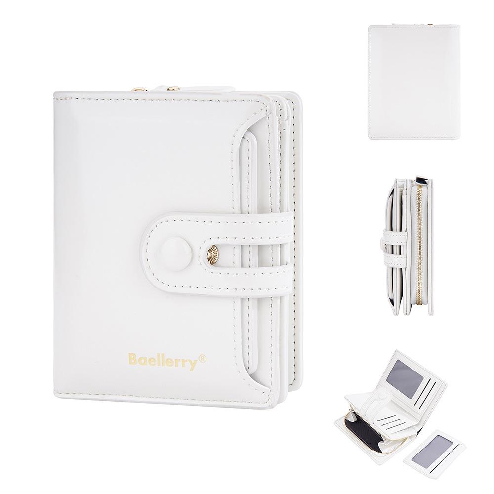 Patent Leather Short  Wallets Korean Style Change Bag Temperament Women Clutch Bag  Outdoor