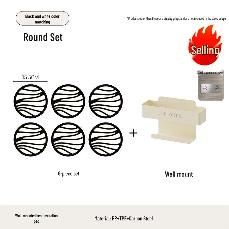 

Aiqiyi UFORU Non-slip Heat-Resistant Coaster Set