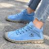 Large Size Hand-stitching Ankle Boots For Women Casual Shoes Split Leather Shoes Women Loafers Moccasins Women Flats Shoes