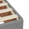 Box Spring Bed with Mattress Light Grey 200 x 200 cm Fabric