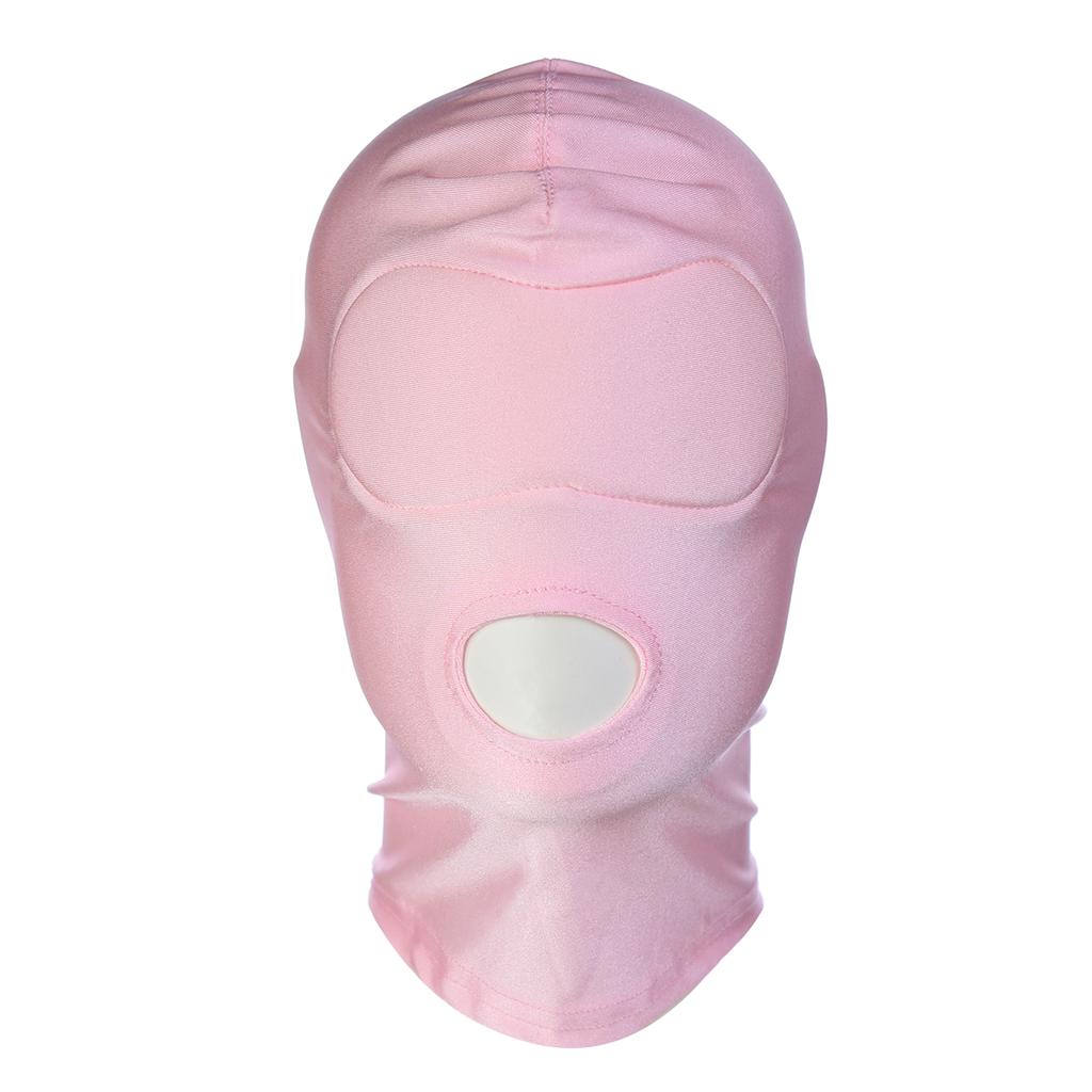 Pink Fetish Harness Head Hood Slave Game Open Eyes Mouth Face Mask Erotic Sex Toys Role Play for Couples Master Gay Adult
