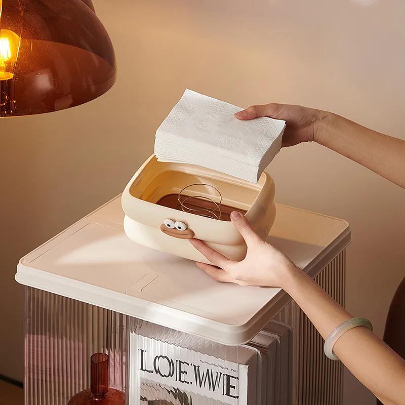 Tissue Box Living Room Coffee Table Towel Dispenser Desktop Paper Storage Holder Kitchen Decor Car Tissue Organizer