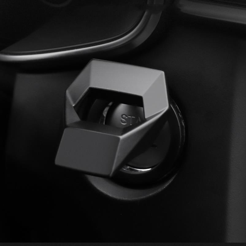 Acessórios para interior de carro Estilo Botão de partida e parada do motor Anel decorativo de partida com um clique