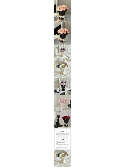 Set aus 100 Keramikvasen im Cremestil für Heimdekoration - Elegante handgebundene Straußform für Wohnzimmer-Blumenarrangements