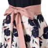 Francfranc Silhouette Full Cute Floral Print Apron for Women Apron, Pink,