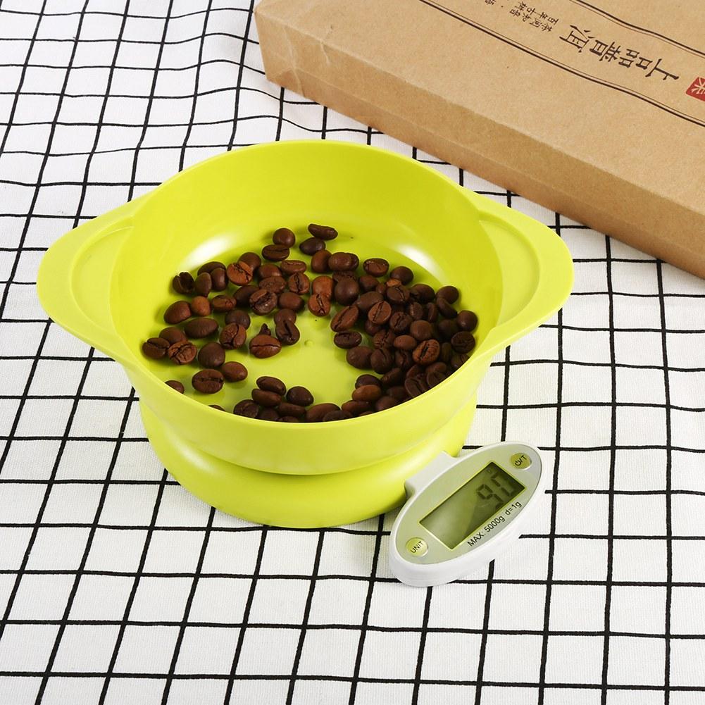 Food Scales Weighing Kitchen Scale 5Kg/1g for Baking Room Restaurant Bar Cafe