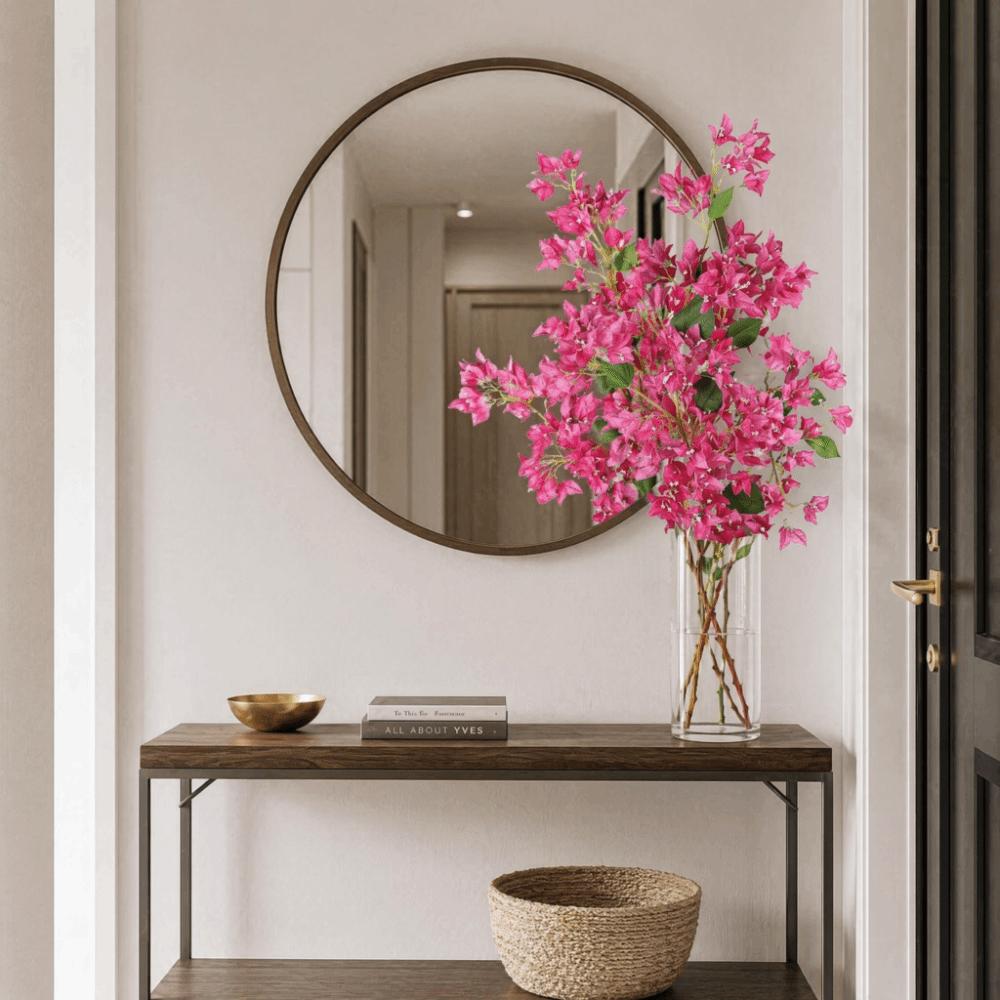 Bougainvillea 120 cm Hajlítható Művirág Szárak Hálószoba Beltéri Zöld Növényekhez Illeszkedő