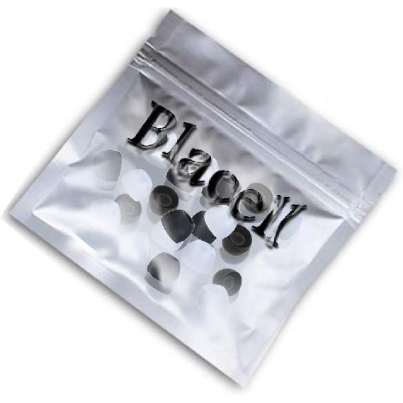 20 Pcs Medium Silicone Earbud Cap Tip Cover Replacement - 10 Black, 10 Clear Title