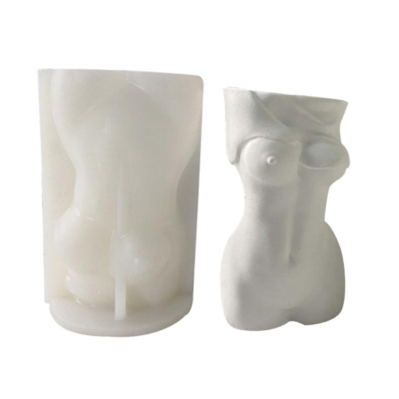 Silicone Flowerpot Mold Cements Pot DIY Succulent Making Mold Manual Clay Craft Silicone Gypsum Concrete Plant Pots