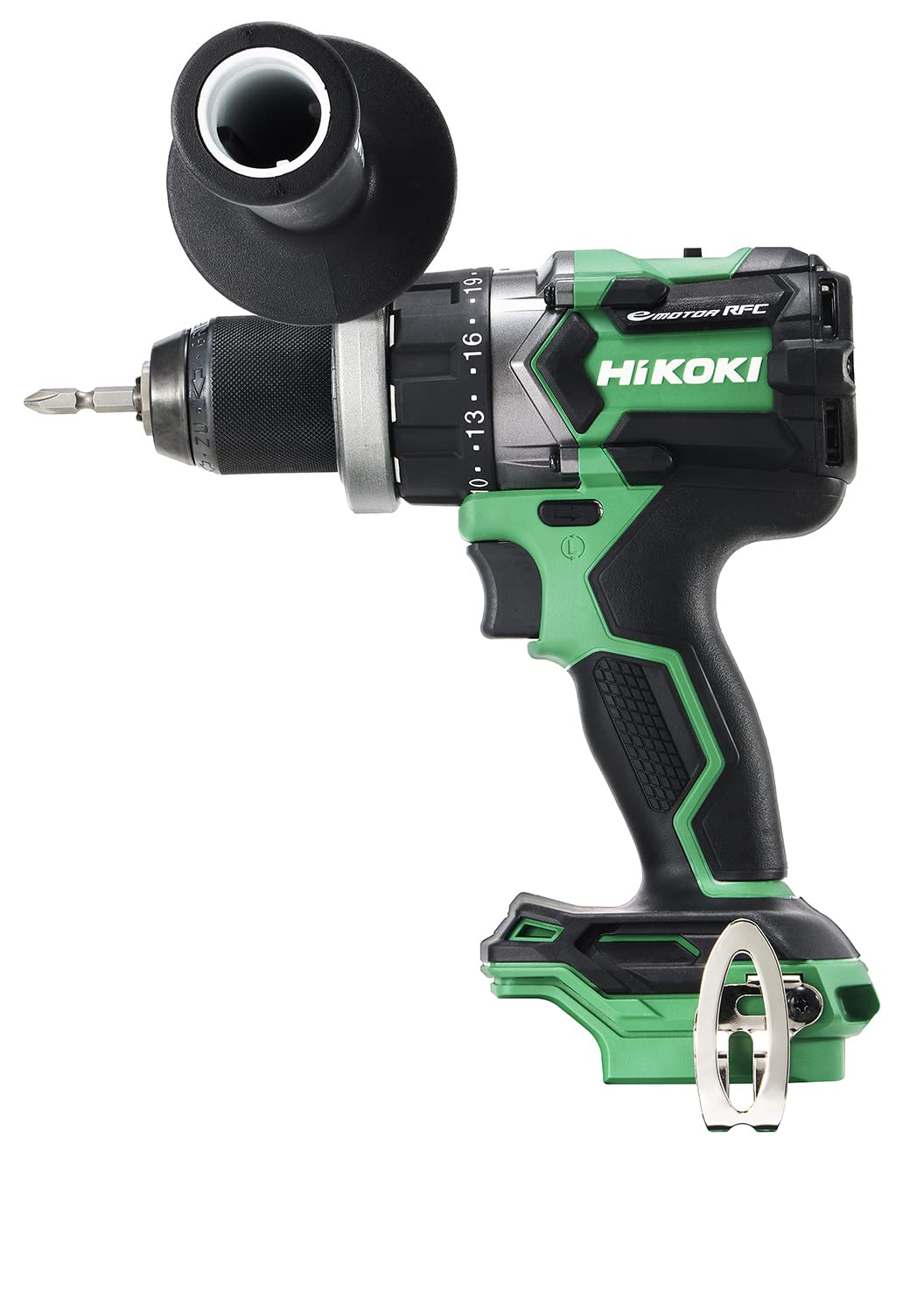 

HiKOKI 18V Аккумуляторный шуруповерт Максимальный крутящий момент Сверлит отверстия до 102 мм и Кейс продается отдельно Дрель, DS18DC, 140 Нм, Дерево, Аккумулятор, Зарядное устройство,