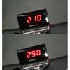Motorcycles Mini Red Lcd Tachometer Gauge Tach Hour Meter 0~20000 Rpm Universal