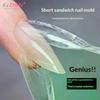 60/240/300Pcs/Pack ABS Sandwich Dual Nail  Forms 15 Size Oval Extension Dual Form No Paper Forms Needed For Easy Nail Extensions