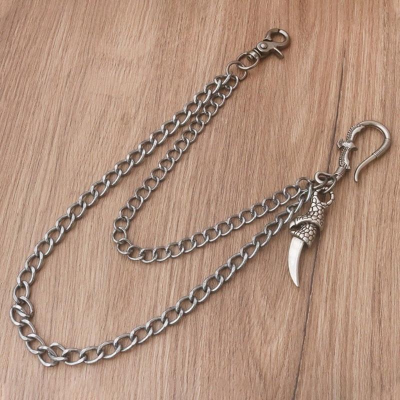 Retro Designs Hawks Claw Pants Chain With Double Layer Sturdy Alloy Chains for Unique Fashion Statements Pieces
