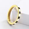 New Fashion Enamel Ring Checkerboard Fashion All Kinds of Personalized Casual Girl Ring