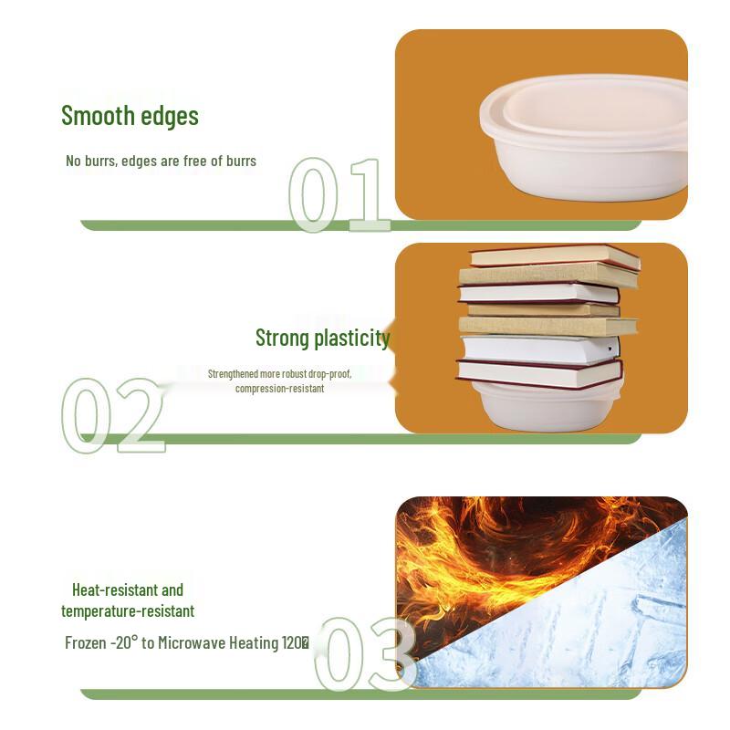 Degradable Corn Starch Square Lunch Box