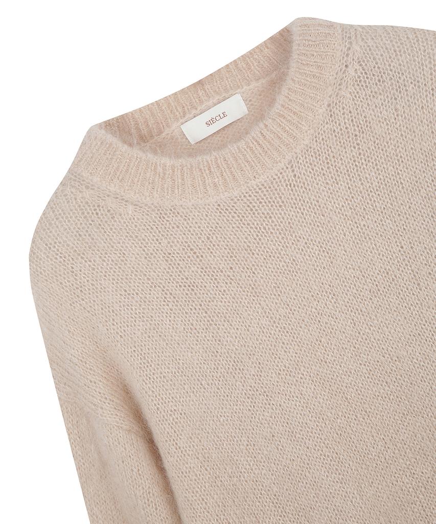 SIECLE Mohair Round Knit (Beige)