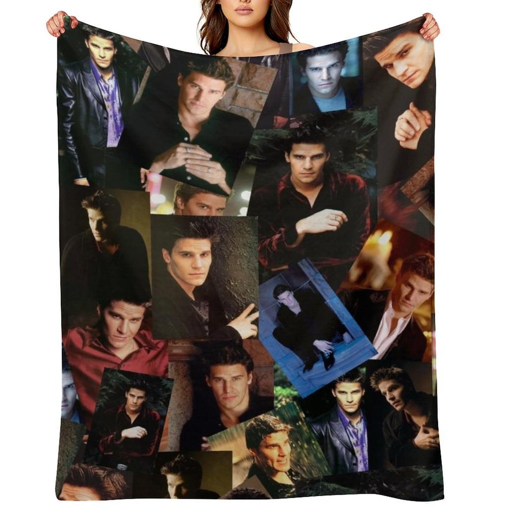 Angel Collage Throw Blanket Thermal Picnic Bed covers halloween Blankets