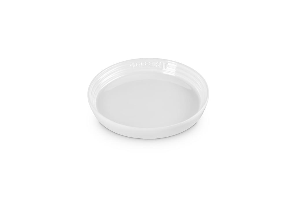 Le Creuset Neo Round Plate 17cm White luster Japonaisque Microwave Dishwasher Oven Safe