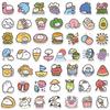100 Pcs Mini Cute Mokmok Cartoon Anime Sticker For Fridge Luggage Laptop Skateboard Bicycle Pvc Waterproof Bottle Decal Stickers
