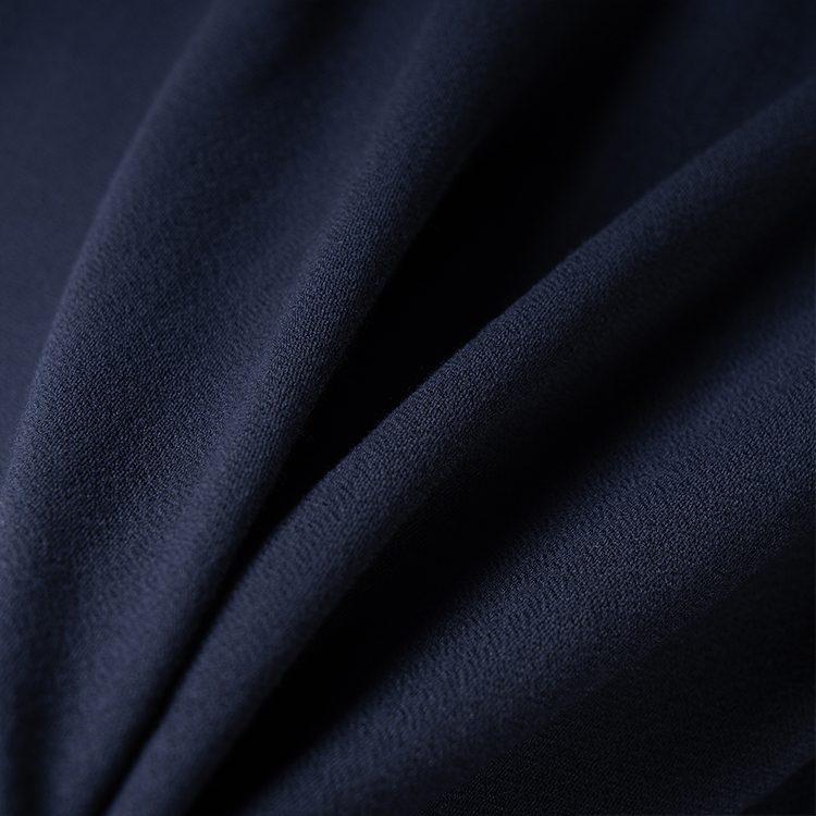 Coach Long Sleeved Dresses Women's Navy Crew Neck Moderate Mid Length C5493-NAV