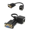 15cm/5.9in VGA To RJ45 Ethernet Port Converters Cable Wire Transmit VGA Signal