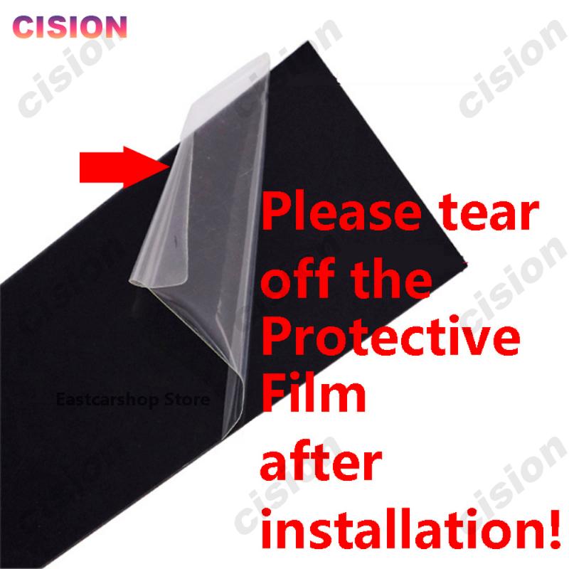 For BMW X5 F15 X5M F85 2014-2018 Glossy Black Window Door Column BC Pillar Post Cover Trim Carbon Fiber Mirror Effect PC Sticker