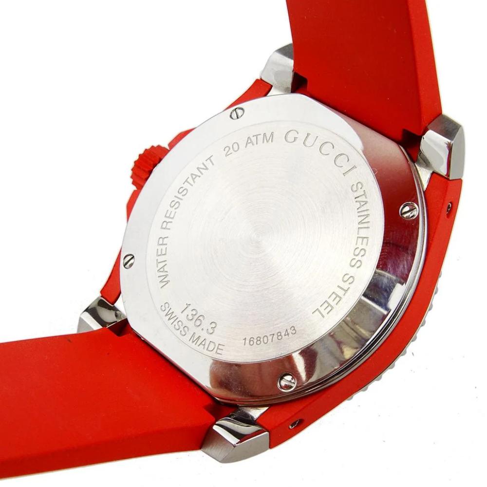Gucci Orologio da uomo YA136309 con quadrante nera per immersioni