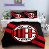 AC Milan Patronen Beddengoed, Dekbed Set Dekbedovertrek Kussensloop Huis Verjaardagscadeau(1 dekbedovertrek + 2 kussenslopen, zonder binnenkussen)