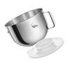 Multifuntional Bowl Lid Mixer Bowl Blender Cover Mixers Lid Stainless Steel Replacement Bowl for 6QT Stand Mixers