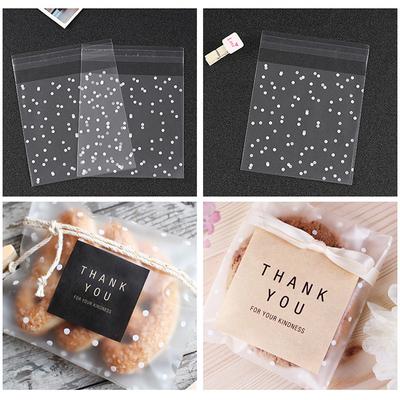 100 Teile/satz Geschenk Kekse Tasche Verpackung Brot Backen Süßigkeiten Kekse Paket Tasche