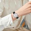 Analog Chronograph Quartz Watch with Date Simple and Stylish Suitable for Nurse Silica Gel Strap Silica [BUREI] Women's Display, Lightweight, Slim,