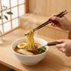 Japanese Style Stainless Steel Spoon Wood Grain Handle Travel Flatware  Daily Use