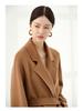 100% Pure Cashmere Double-Sided Women's Petite Woolen Overcoat